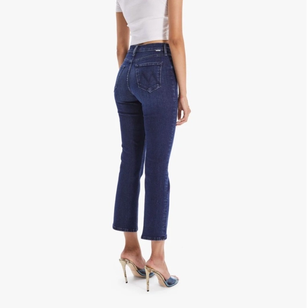 MOTHER The Tripper Ankle Jeans Mint Condition High Rise Straight Leg Blue 28